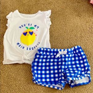 Baby Girl “You’re my Main Squeeze” Matching set